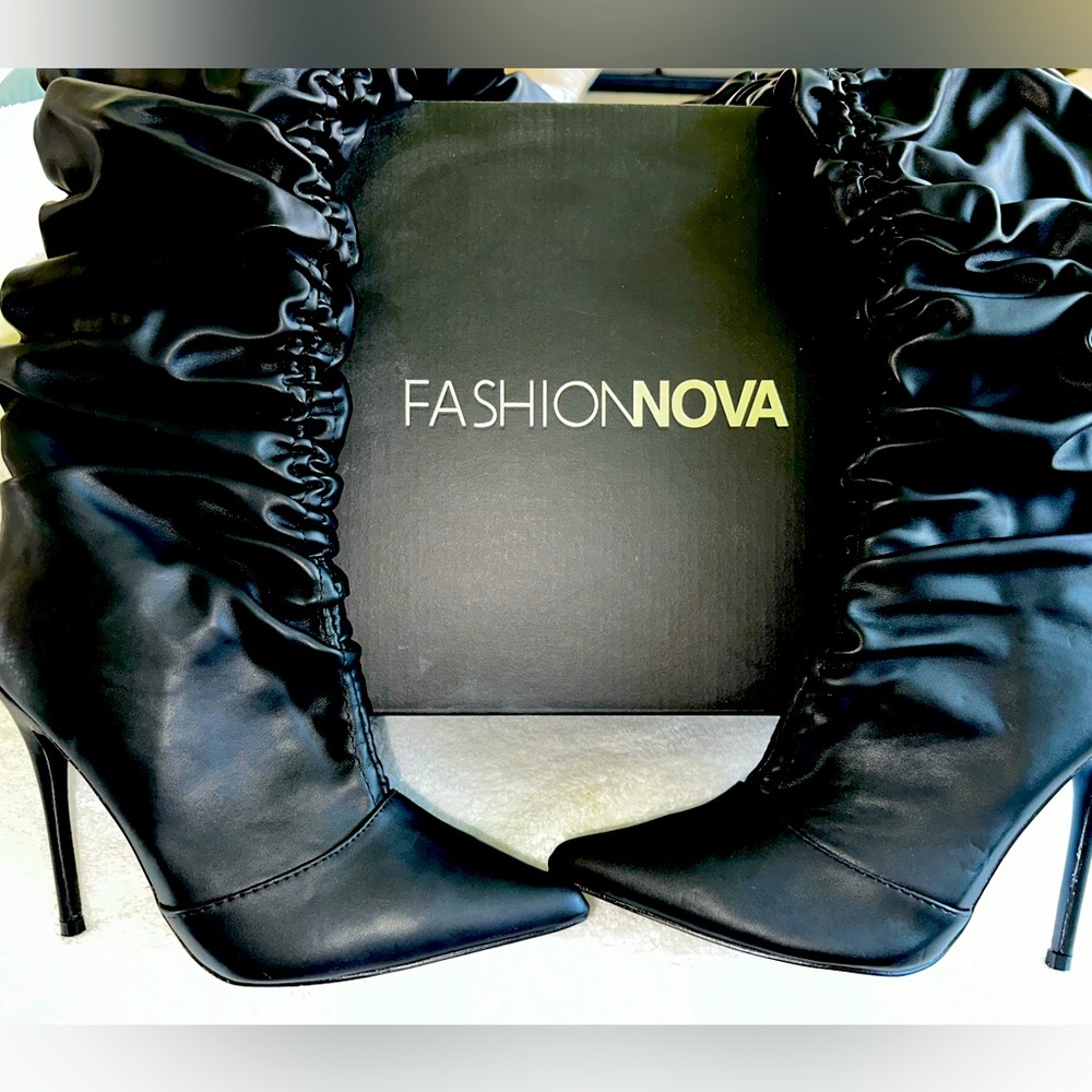 Thigh high fashion nova boots